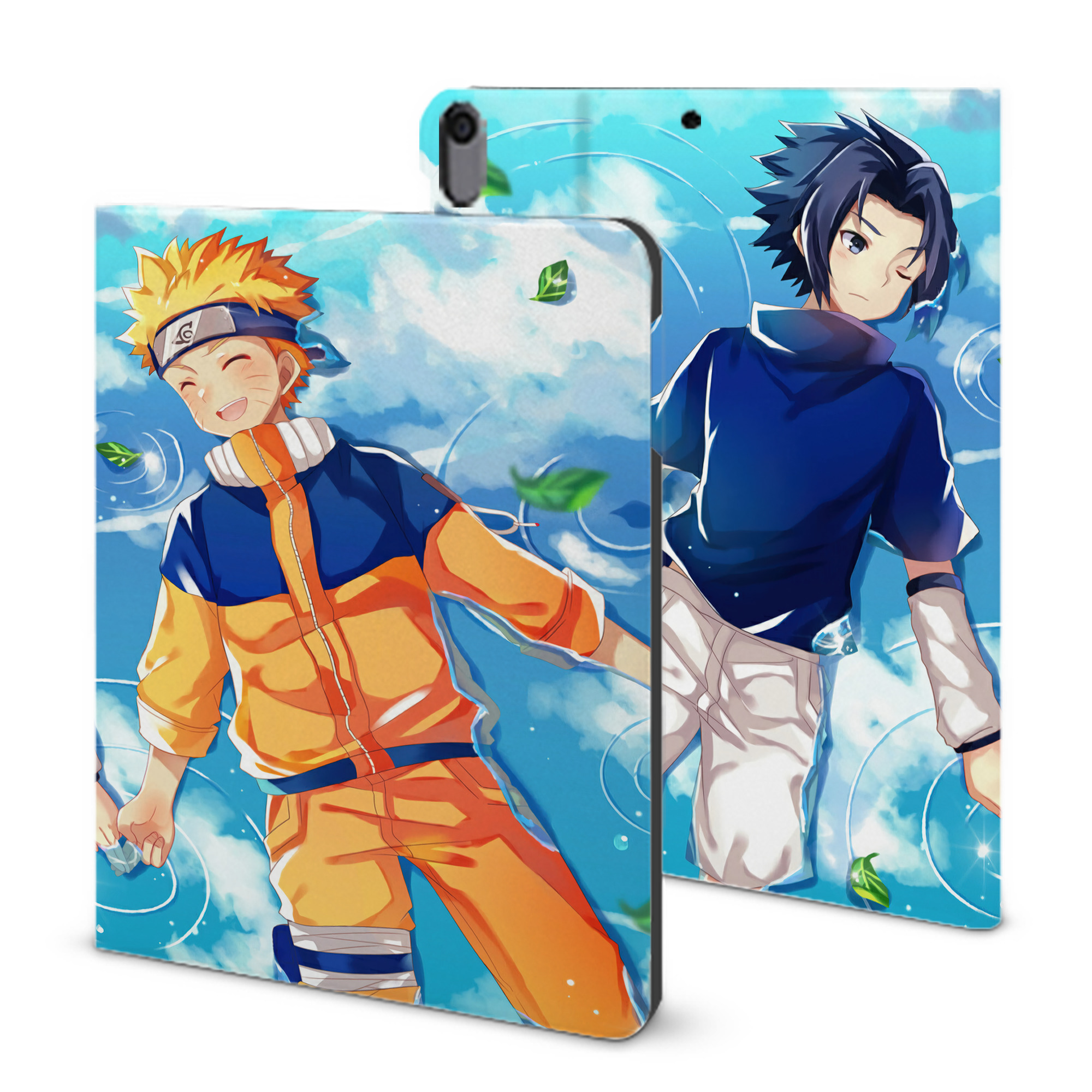 （画像用） NARUTO -ナルト- NARUTO -ナルト- 疾風伝 IPad ケース ブック型 PUレザー TPU 耐衝撃 軽量 薄型 ペン収納なし 全面保護 IPad 各モデル対応